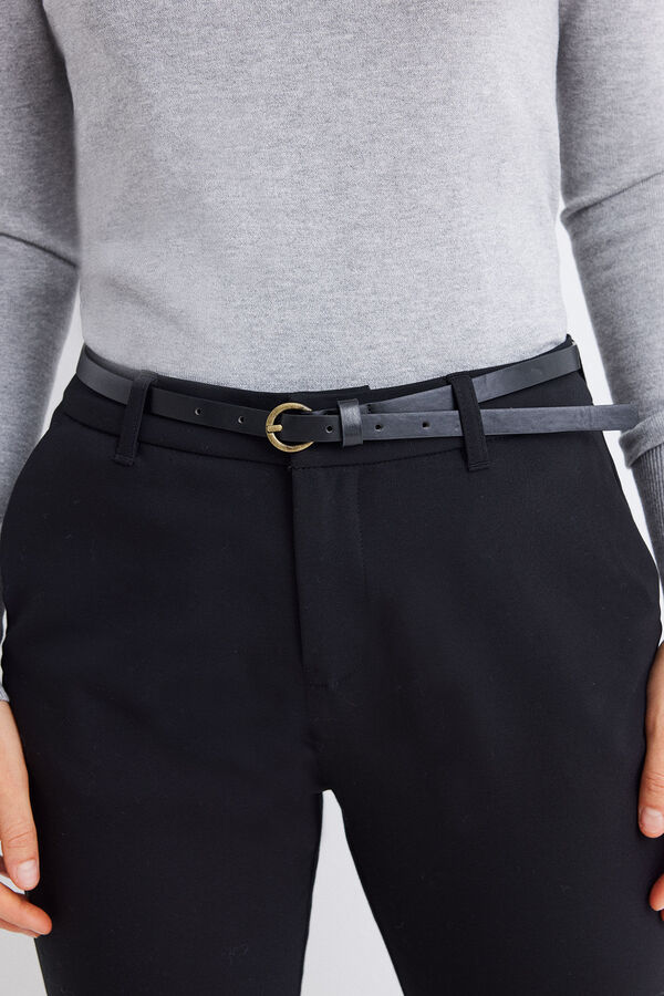 Springfield Belted chinos black