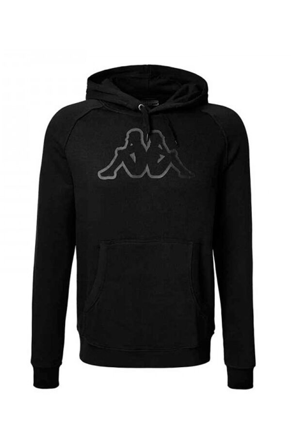 Springfield Hooded sweatshirt, ideal for outdoor activities, omini logo on the front, 80% cotton and 20% polyester black
