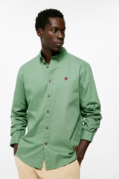Springfield Camisa popelín color verde