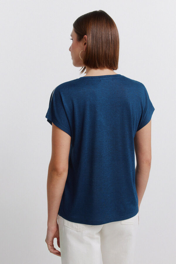 Springfield Batwing sleeve T-shirt blue