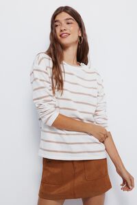 Springfield Striped chenille jumper with shoulder buttons