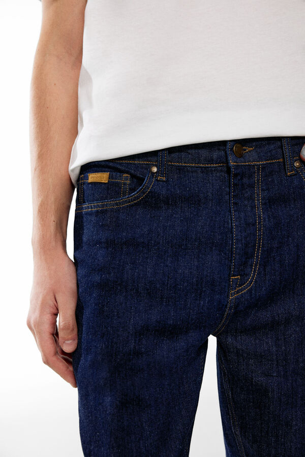 Springfield Desized wash slim fit jeans navy