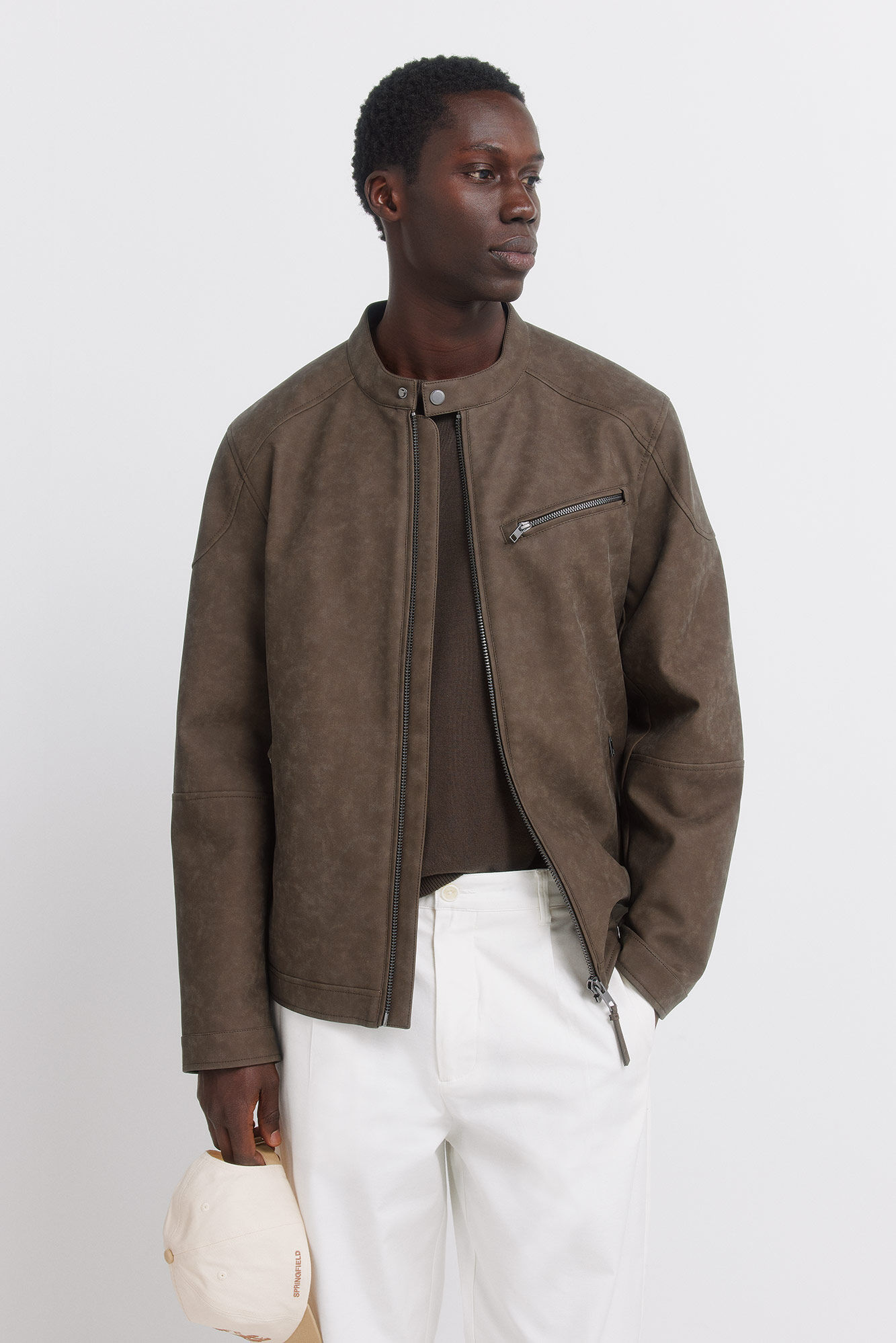 Springfield Faux leather jacket