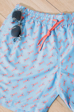 Springfield Lobster print swim shorts navy mix
