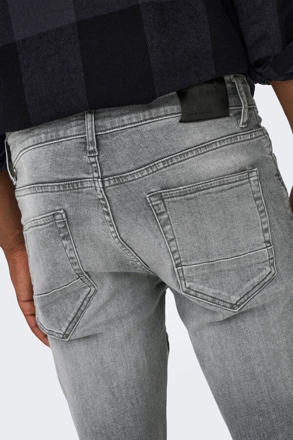 Springfield Dark grey slim fit jeans gris