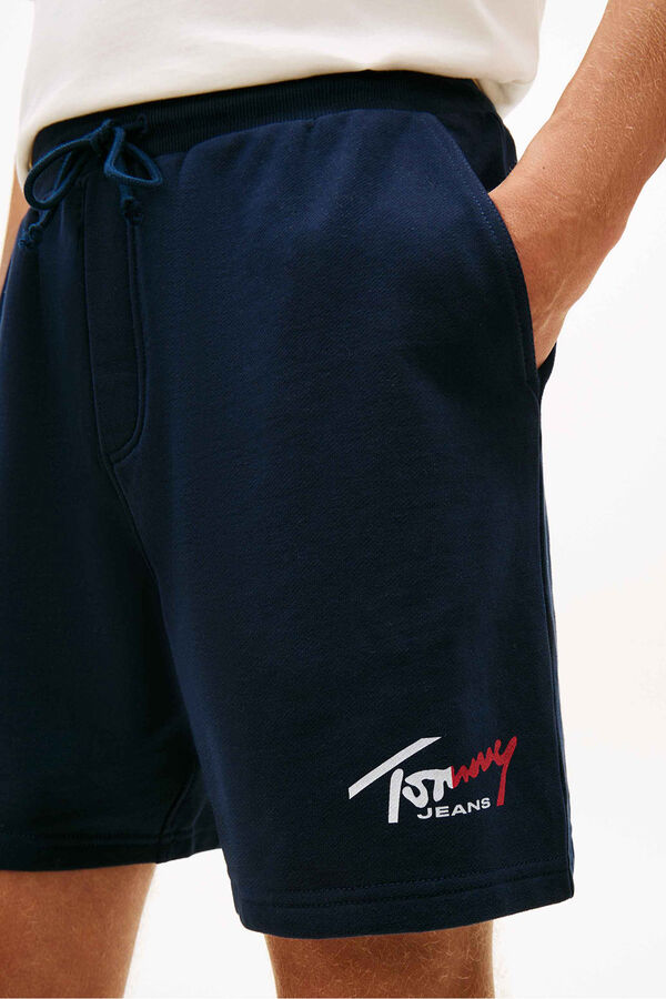 Tommy Jeans Cotton short trousers blue