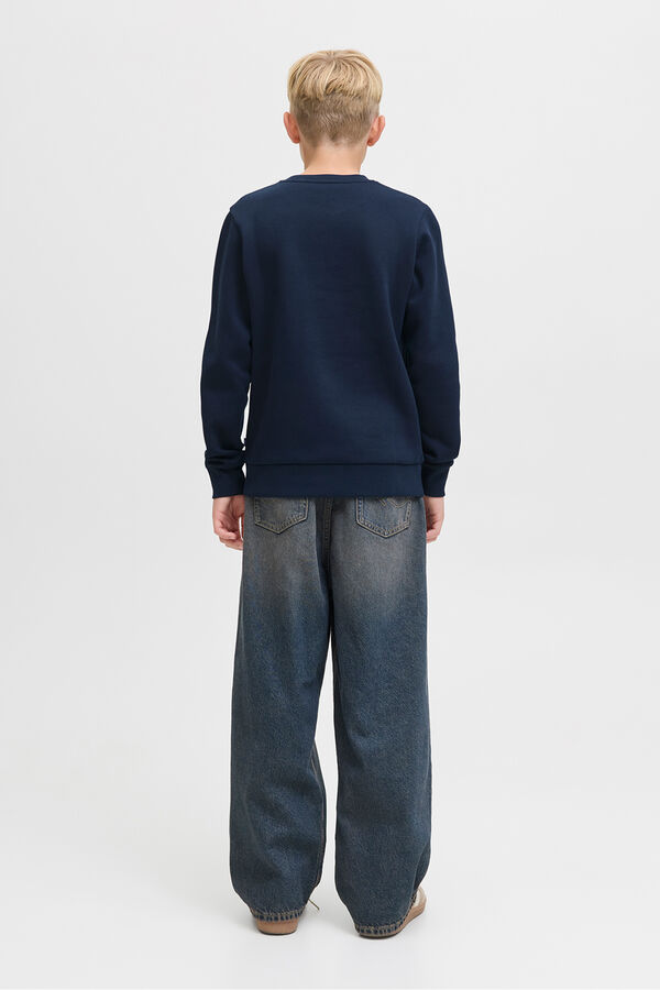 Jack & Jones Junior Sudadera logo grande azul