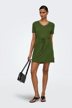 JDY Vestido corto lurex