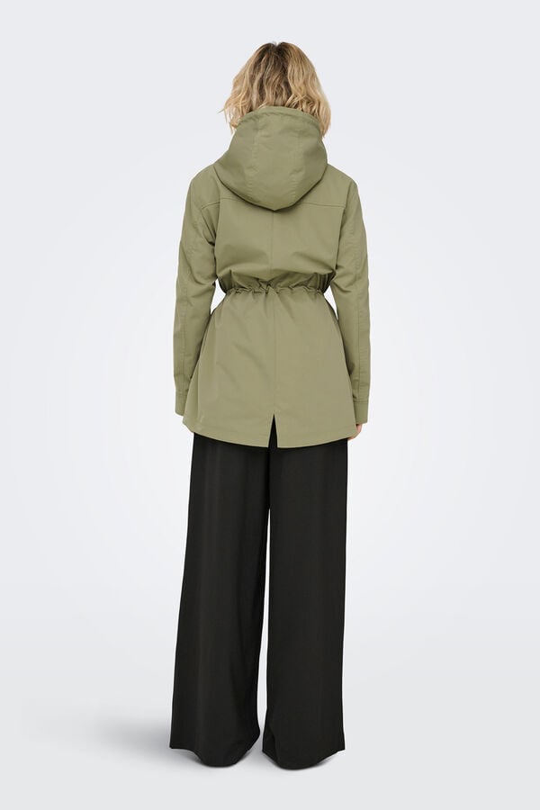 Only Parka with hood printed