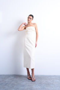 Topshop Vestido midi de tirantes
