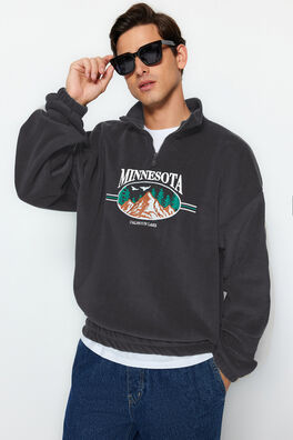 Sudadera polar con cremallera