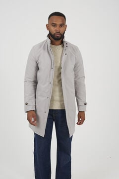 Brave Soul Parka longa com fecho de fecho-&eacute;clair