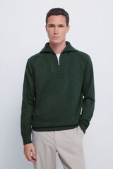Springfield Fashionable trucker neck jumper green