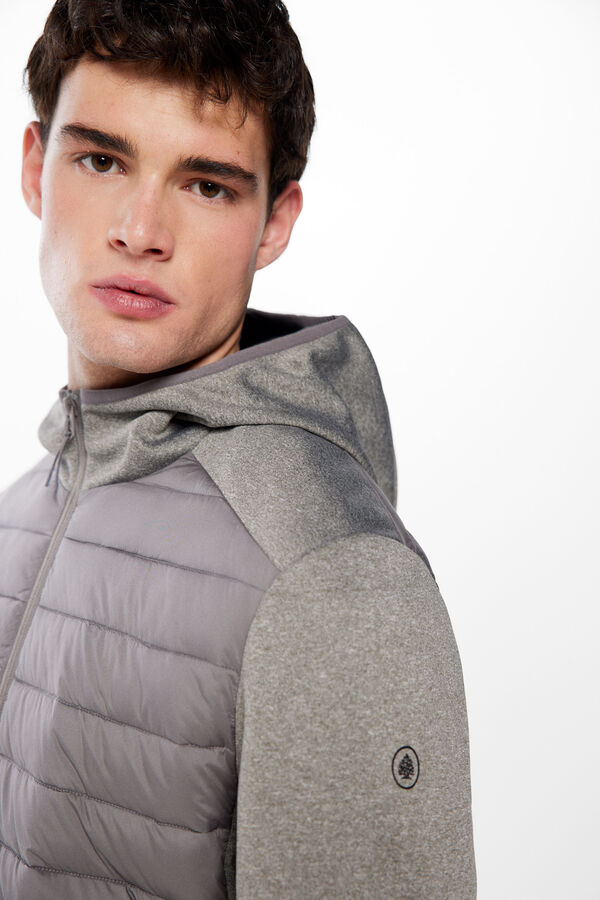 Springfield Combined hooded jacket grey