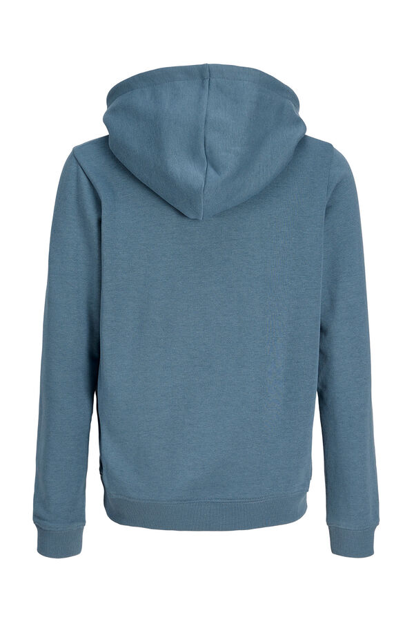 Jack & Jones Junior Sudadera con capucha felpa gris