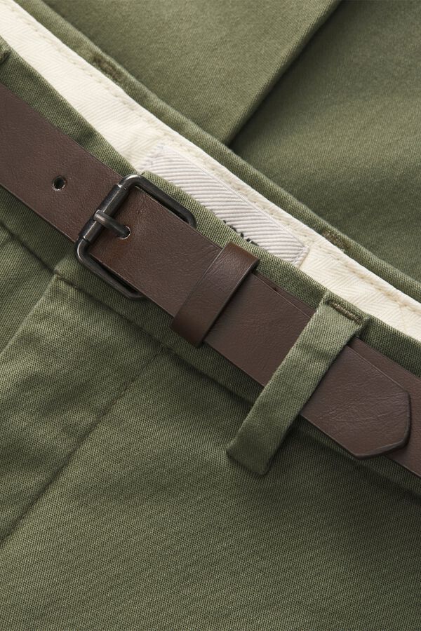 Jack & Jones PLUS Cal&ccedil;as chino slim fit verde