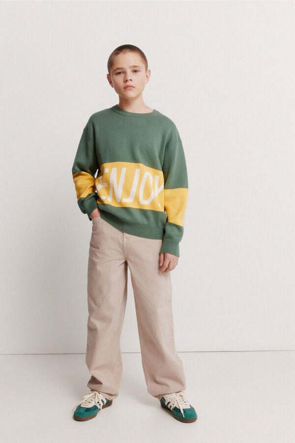 Springfield Kids Jersey "enjoy" ni&ntilde;o. verde