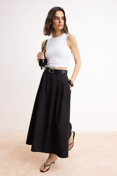Trendyol Falda larga maxi de tablas