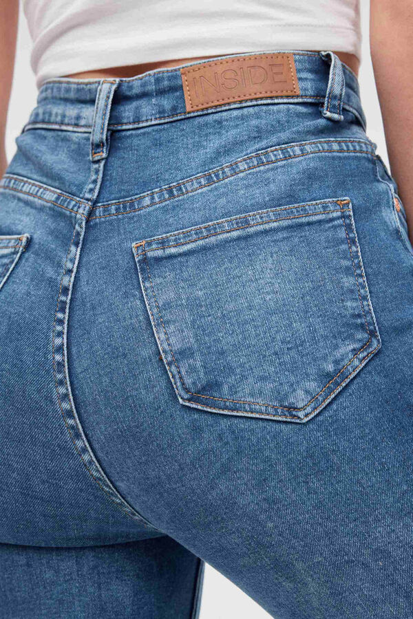 Springfield Jeans skinny cintura subida azul