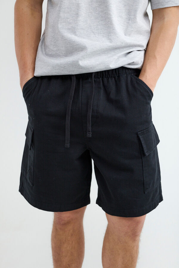 Balmohk Cargo Bermuda shorts noir