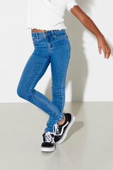 Only Girls Cal&ccedil;as jeans skinny para meninas azul