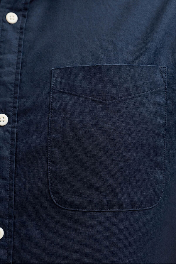 JJ REBEL Short sleeve oxford shirt blue