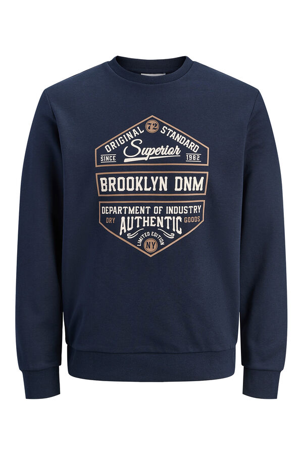 JJ REBEL Sudadera b&aacute;sica manga larga azul