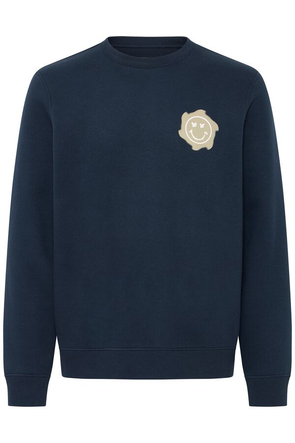 Blend Round neck sweatshirt bleu