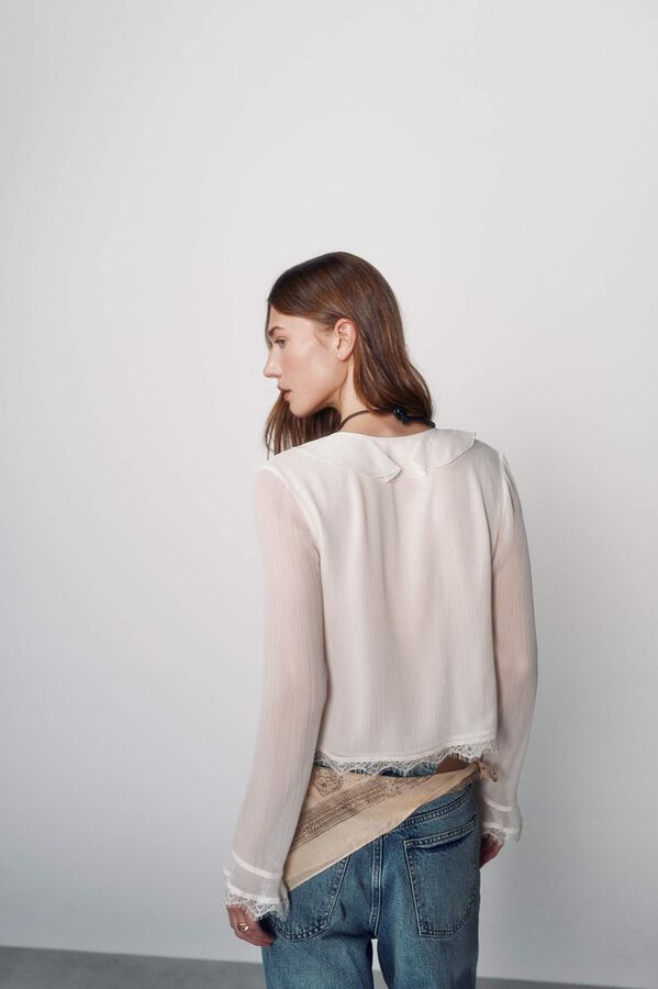 High Spirits Blusa Twisty bege