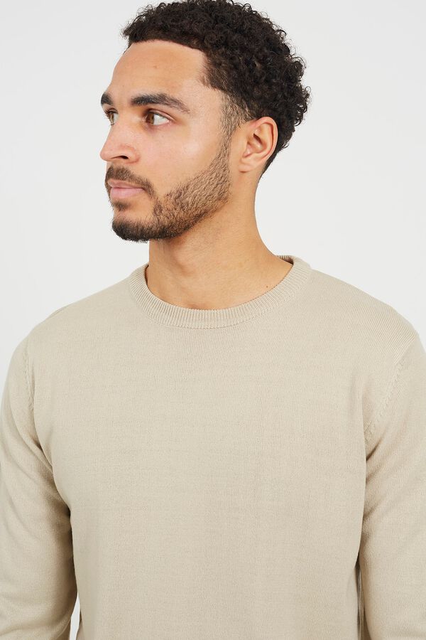 Brave Soul Camisola gola caixa bege