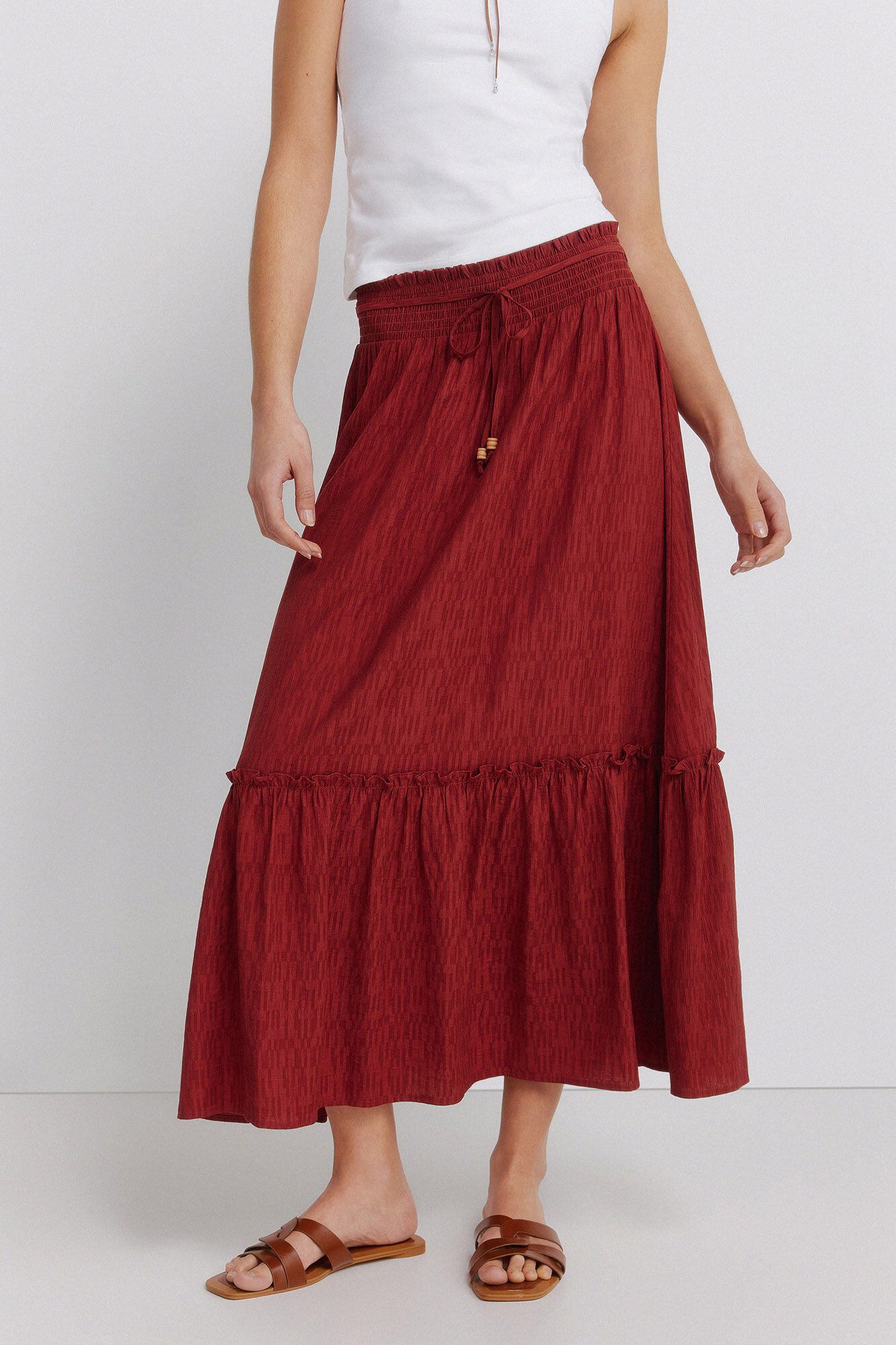 Springfield Midi structured skirt