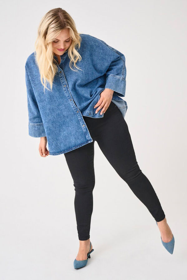 Only Carmakoma Jeans skinny talla grande negro