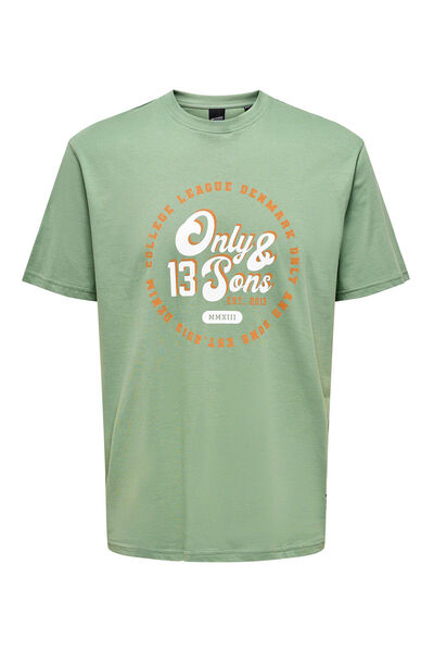 Springfield O&S print T-shirt green