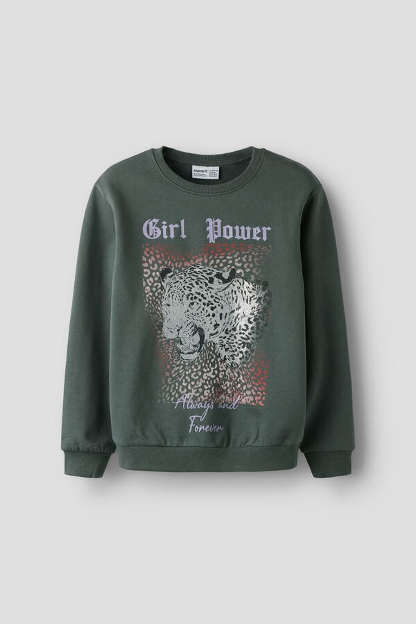 Name It Leopard sweatshirt grey