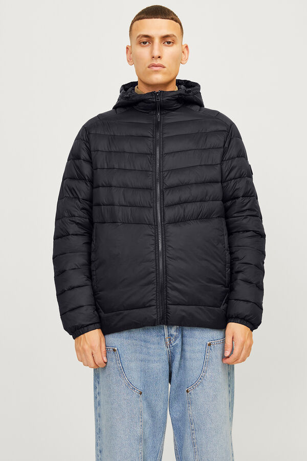Jack & Jones Chaqueta acolchada capucha negro