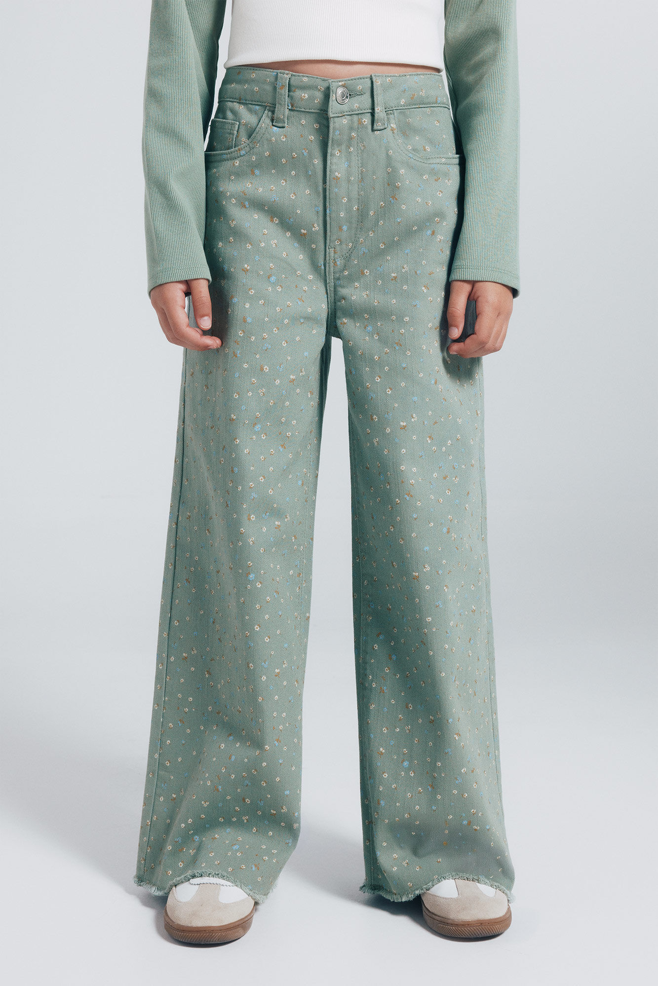 Springfield Kids Cal&ccedil;a culotte floral para menina