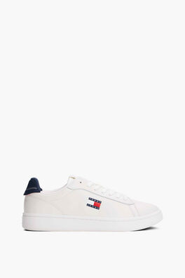 Zapatillas Tommy Jeans blancas con logo bandera