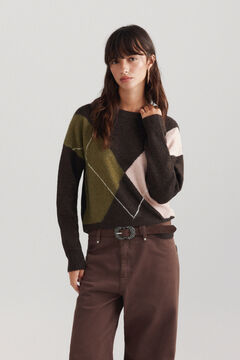 Springfield Diamond knit jumper