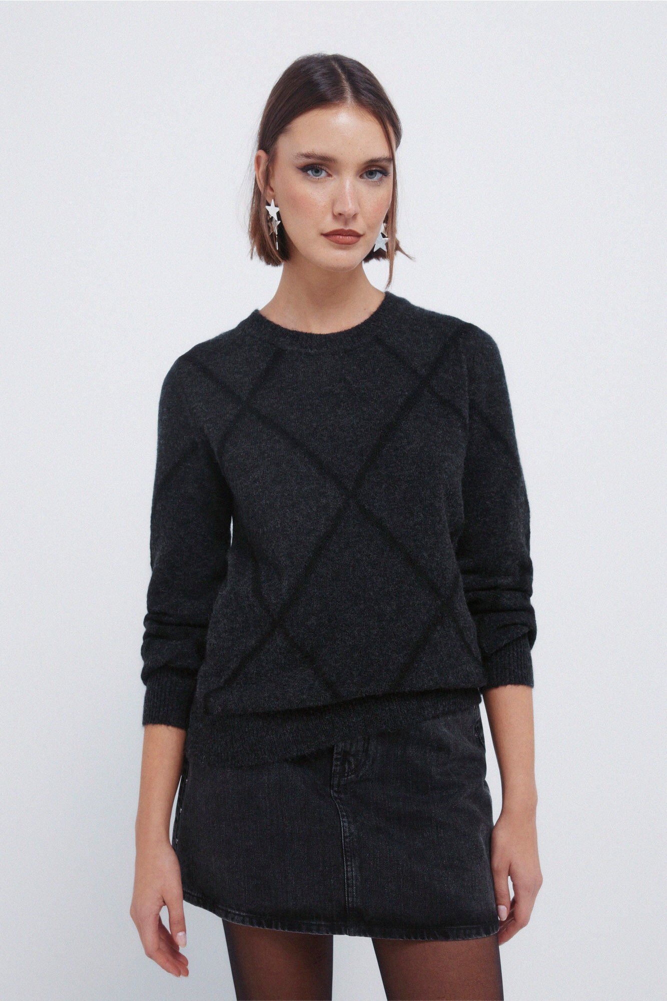 Springfield Sequined diamond jumper