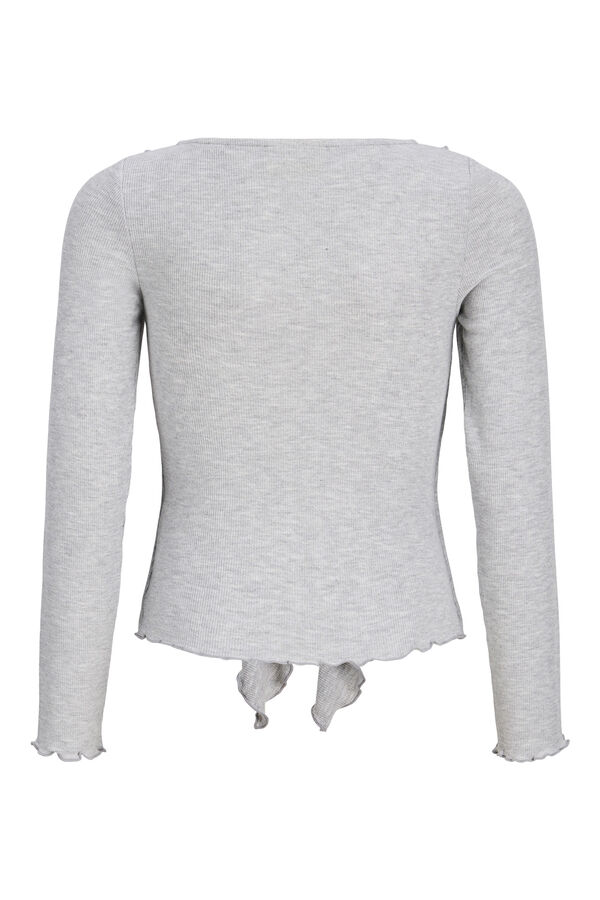 Jack & Jones Girl Asymmetric long sleeve top grey