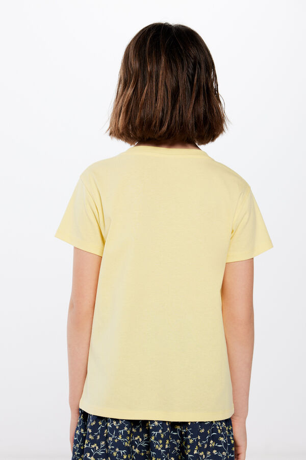 Springfield Lány horgolt százszorszép póló sárga