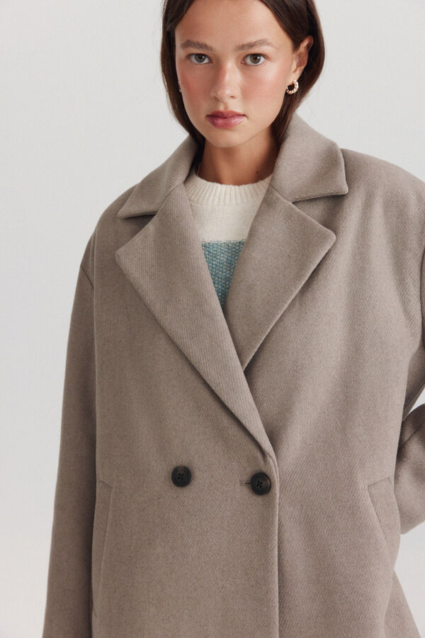 Springfield Soft touch button coat nude