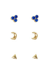 Springfield Pack of 3 pairs of earrings sárga