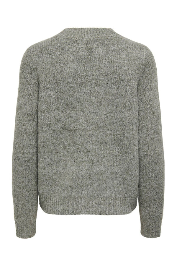 Only C&aacute;rdigan con botones kaki