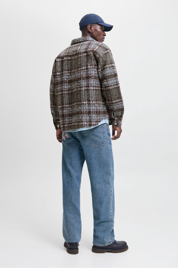 Jack & Jones Sobrecamisa xadrez cru