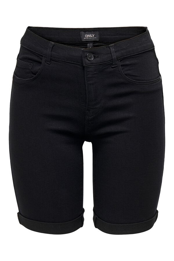 Only Short vaquero slim negro