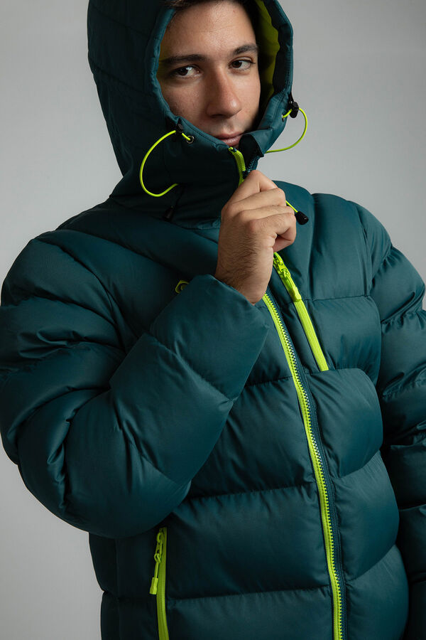 Izas Chaqueta rellena de fibra repelente al agua verde