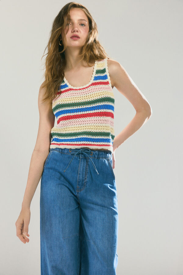 High Spirits Ribbon traperice Plava