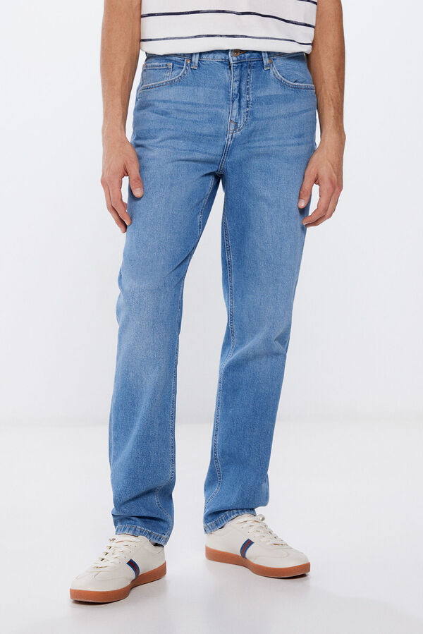 Springfield Medium-dark wash regular fit jeans steel blue