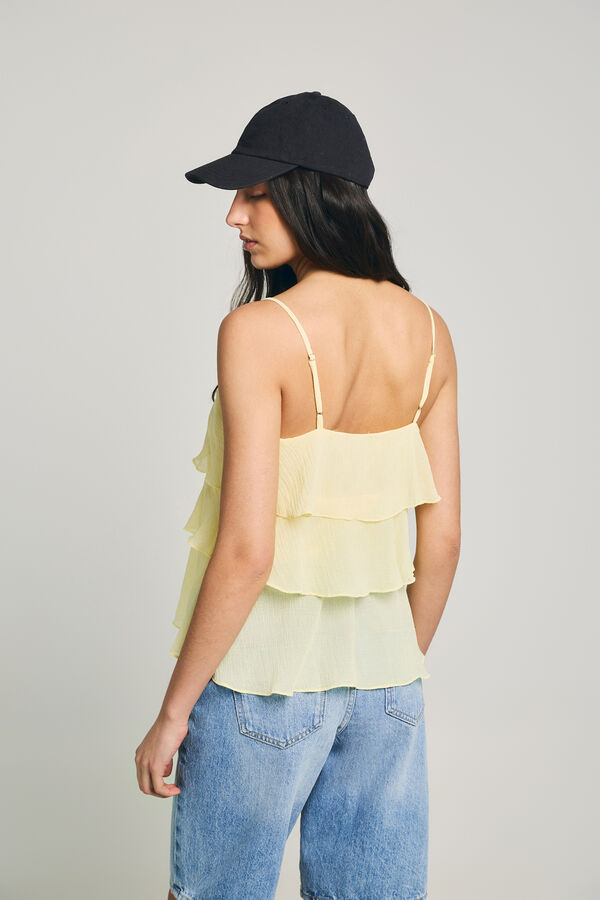 Only Ruffle top printed